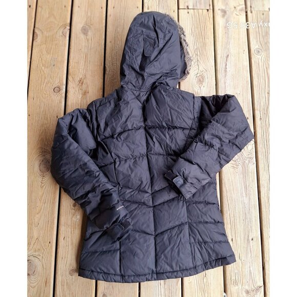 Columbia Womens Down Omni-Heat Insulated Hooded Puffer Jacket W/ Faux Fur Trim - Picture 7 of 15